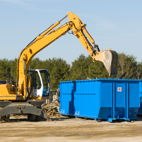 can i choose the location where the residential dumpster will be placed in Franconia VA